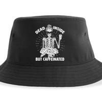 Dead Inside But Caffeinated Sustainable Bucket Hat