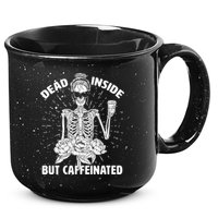 Dead Inside But Caffeinated 15oz Campfire Ceramic Mug