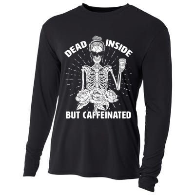 Dead Inside But Caffeinated Cooling Performance Long Sleeve Crew