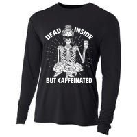 Dead Inside But Caffeinated Cooling Performance Long Sleeve Crew