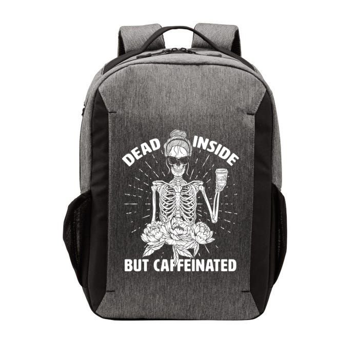 Dead Inside But Caffeinated Vector Backpack