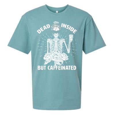 Dead Inside But Caffeinated Sueded Cloud Jersey T-Shirt