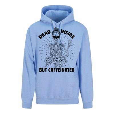 Dead Inside But Caffeinated Unisex Surf Hoodie