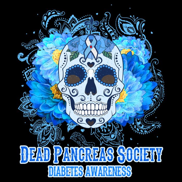 Dead Pancreas Society Diabetes Awareness Sugar Skull Hoodie