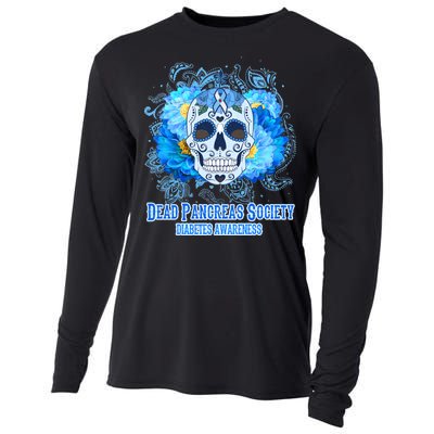 Dead Pancreas Society Diabetes Awareness Sugar Skull Cooling Performance Long Sleeve Crew