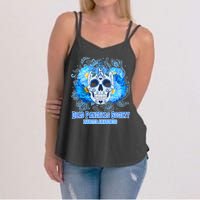 Dead Pancreas Society Diabetes Awareness Sugar Skull Women's Strappy Tank