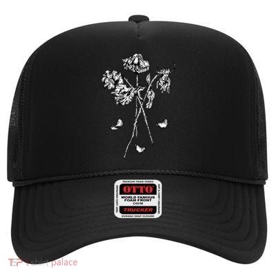 Dead Roses High Crown Mesh Back Trucker Hat