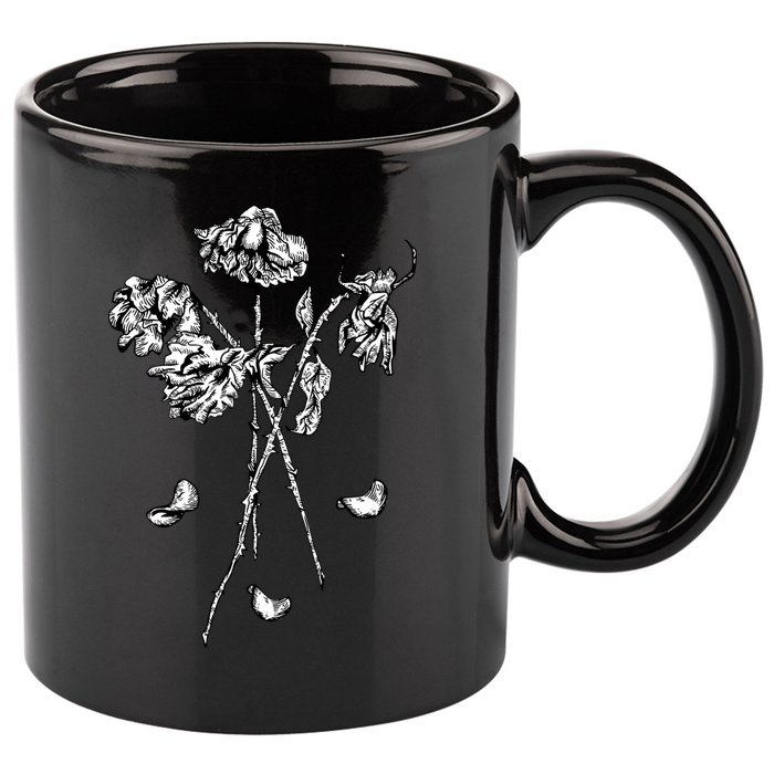 Dead Roses 11oz C Handle Ceramic Mug