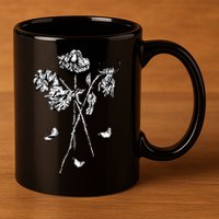 Dead Roses 11oz C Handle Ceramic Mug