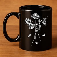 Dead Roses 11oz C Handle Ceramic Mug