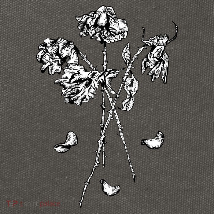 Dead Roses Cotton Canvas Backpack