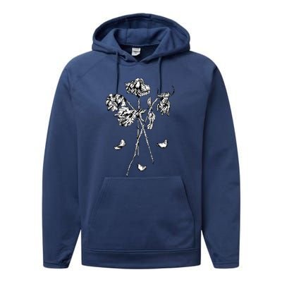 Dead Roses Performance Fleece Hoodie