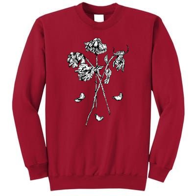 Dead Roses Tall Sweatshirt