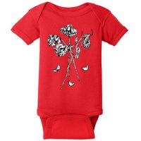 Dead Roses Baby Bodysuit