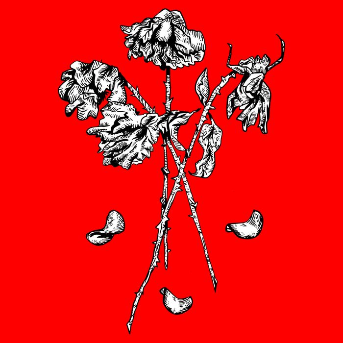 Dead Roses Baby Bodysuit