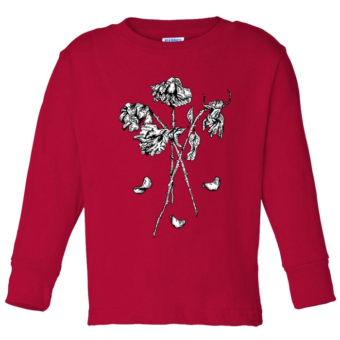 Dead Roses Toddler Long Sleeve Shirt
