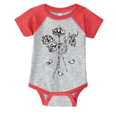 Dead Roses Infant Baby Jersey Bodysuit