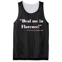 Deal Me In Florence Funny Nurse Mesh Reversible Basketball Jersey Tank