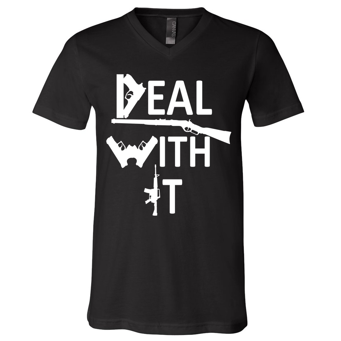 Deal With It V-Neck T-Shirt