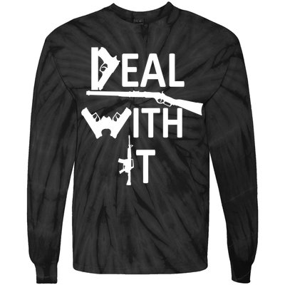 Deal With It Tie-Dye Long Sleeve Shirt