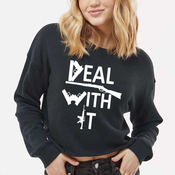 Deal With It Cropped Pullover Crew