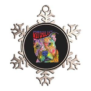 Dean Russo - Pitbull Luv Dog Metallic Star Ornament