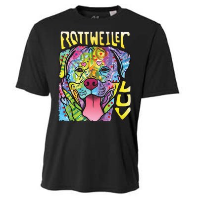 Dean Russo Rottweiler Luv Dog Cooling Performance Crew T-Shirt