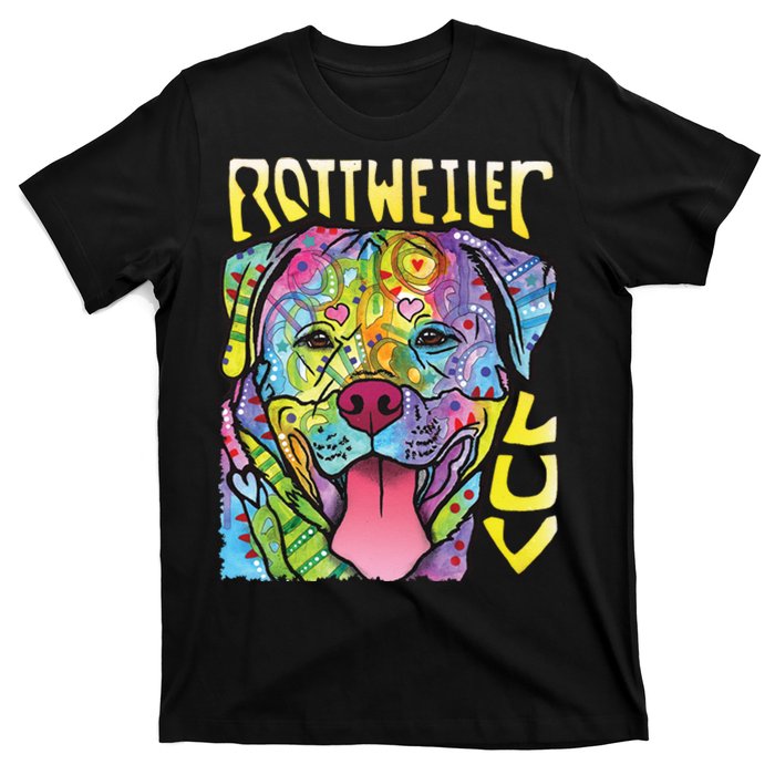 Dean Russo Rottweiler Luv Dog T-Shirt