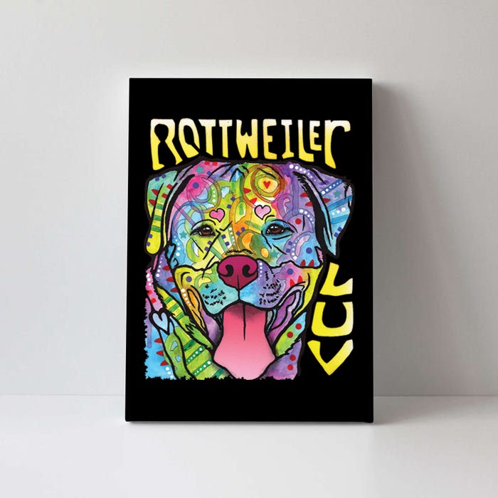 Dean Russo Rottweiler Luv Dog Canvas