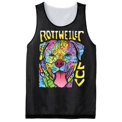 Dean Russo Rottweiler Luv Dog Mesh Reversible Basketball Jersey Tank