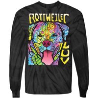 Dean Russo Rottweiler Luv Dog Tie-Dye Long Sleeve Shirt