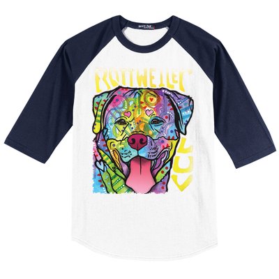 Dean Russo Rottweiler Luv Dog Baseball Sleeve Shirt