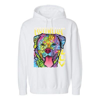 Dean Russo Rottweiler Luv Dog Garment-Dyed Fleece Hoodie