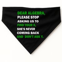 Dear Algebra Find Your X And Don't Tell Y USA-Made Doggie Bandana