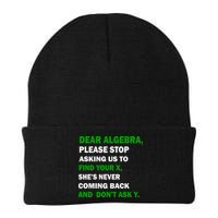 Dear Algebra Find Your X And Don't Tell Y Beanie