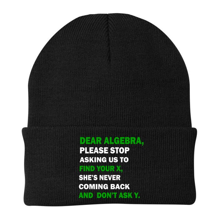 Dear Algebra Find Your X And Don't Tell Y Beanie