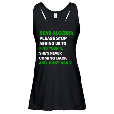 Dear Algebra Find Your X And Don't Tell Y Ladies Essential Flowy Tank