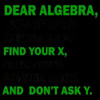 Dear Algebra Find Your X And Don't Tell Y 16oz Travel Tumbler