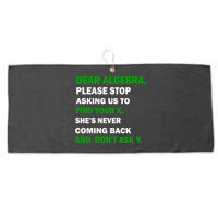 Dear Algebra Find Your X And Don't Tell Y Large Microfiber Waffle Golf Towel
