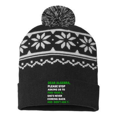 Dear Algebra Find Your X And Don't Tell Y USA-Made Snowflake Beanie