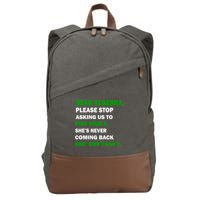 Dear Algebra Find Your X And Don't Tell Y Cotton Canvas Backpack