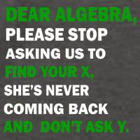 Dear Algebra Find Your X And Don't Tell Y Vector Backpack