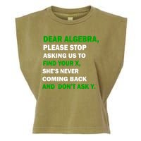 Dear Algebra Find Your X And Don't Tell Y Garment-Dyed Women's Muscle Tee