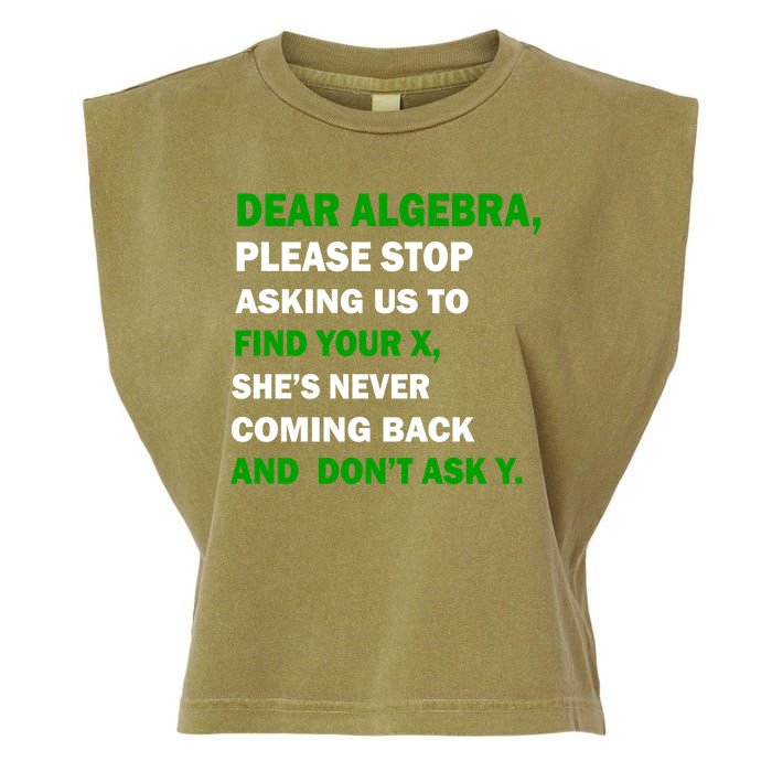 Dear Algebra Find Your X And Don't Tell Y Garment-Dyed Women's Muscle Tee