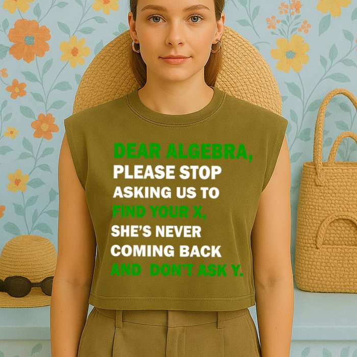 Dear Algebra Find Your X And Don't Tell Y Garment-Dyed Women's Muscle Tee