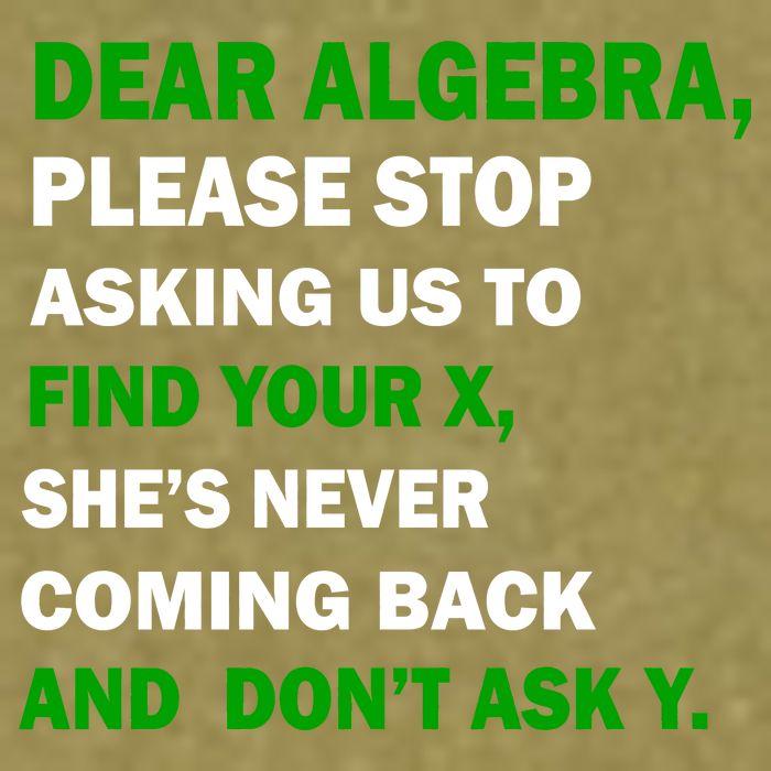 Dear Algebra Find Your X And Don't Tell Y Garment-Dyed Women's Muscle Tee