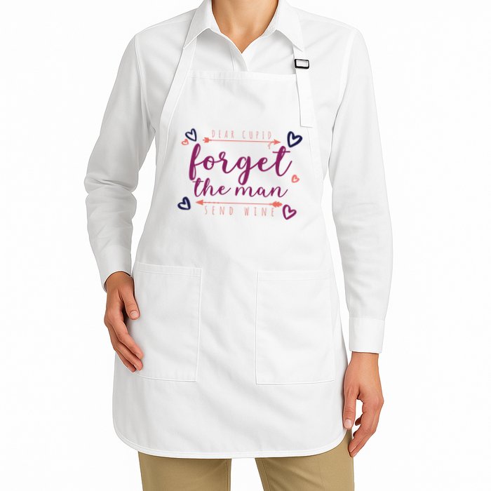 Dear Cupid Forget The Man Send Wine Apron
