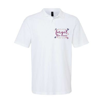 Dear Cupid Forget The Man Send Wine Softstyle Adult Sport Polo