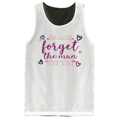 Dear Cupid Forget The Man Send Wine Mesh Reversible Basketball Jersey Tank