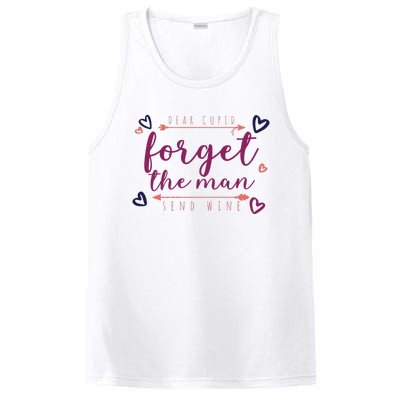 Dear Cupid Forget The Man Send Wine PosiCharge Competitor Tank